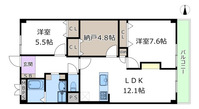 【間取り】 | ハイマート豊中 | エイブルにて取扱い可能な住宅ローンは、全部で10種類以上！お客様にピッタリの住宅ローンを当社のFPよりご案内させて頂きます。住宅ローンのご相談だけでも、お気軽にご相談下さいませ。