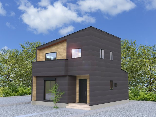 【外観パース】 | ワイウッドコート熊谷市柿沼第2期 | ※パースは設計図面を基にした完成予想図です。