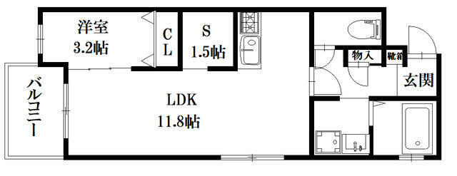 【間取り】 | ロイズ空港前