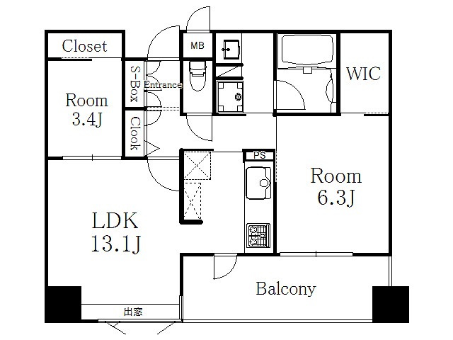 【間取り】 | ファーニッシュド・アパートメント住吉7(福岡エリア)