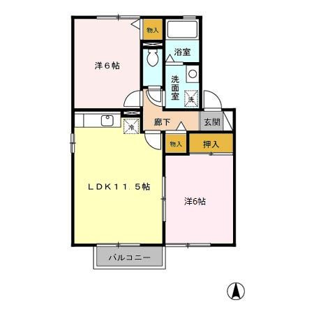セジュールプリムの間取り