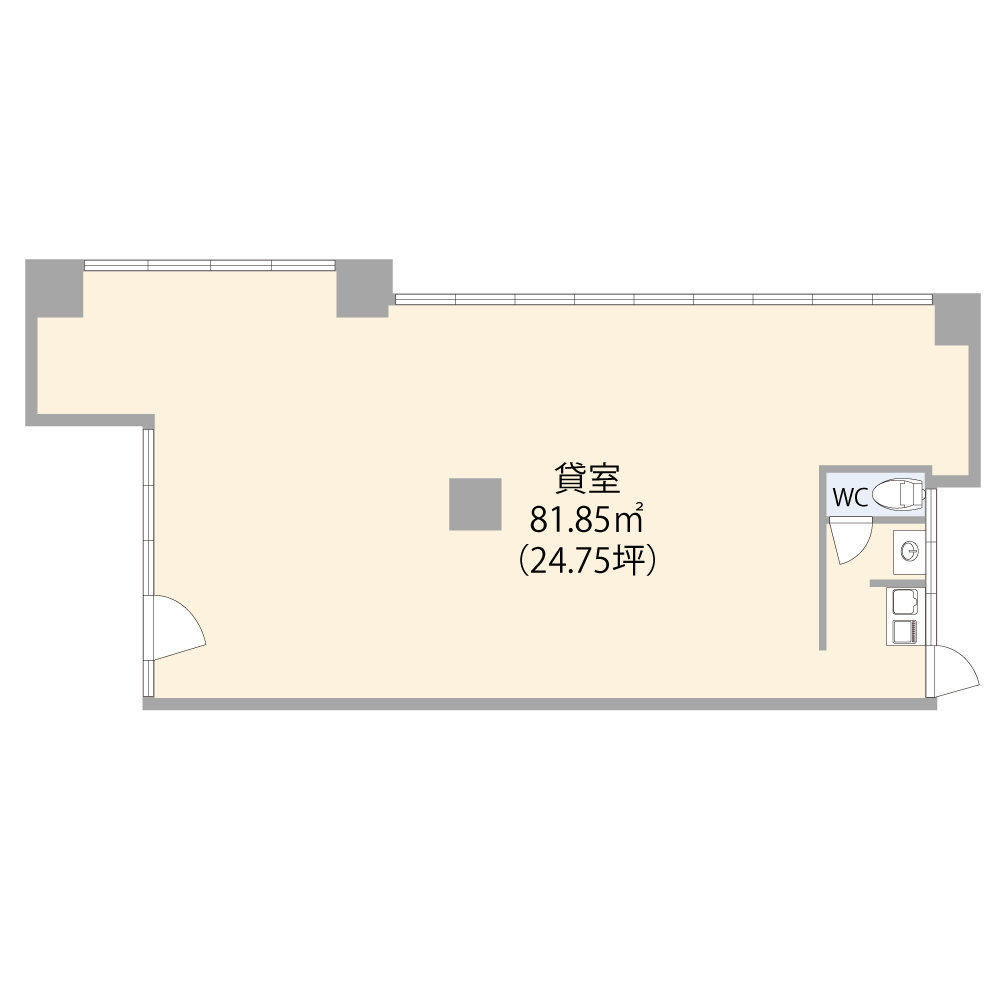 学園桜アベニュー2号館ビルの間取り