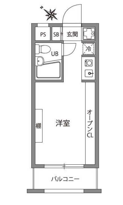 GAPARTMENT　礼金０　デザイナーズ　オートロックの間取り