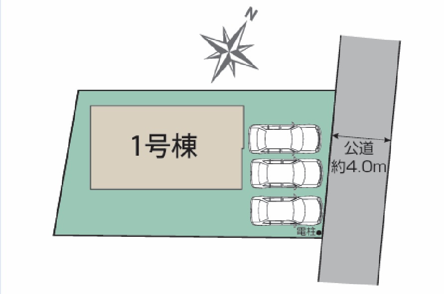 【仲介手数料無料】狭山市南入曽　新築戸建　全１棟　の区画図