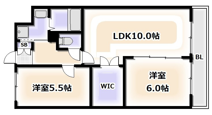 キューピットコートの間取り