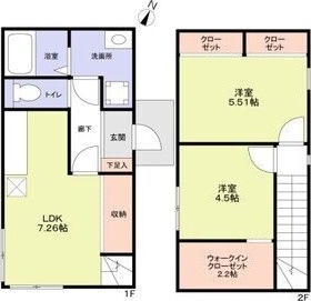 メゾンドスリー東郷春木の間取り