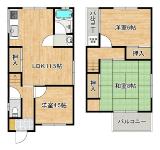 【間取り】 | 深井東町　中古一戸建 | 暮らしやすい３ＬＤＫ！子供部屋や趣味のお部屋も作れますね♪資料請求だけでもお気軽にお問い合わせください！