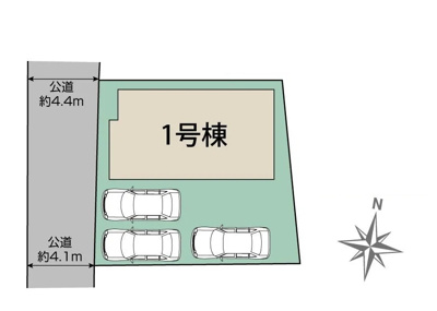 【区画図】 | 藤枝市高岡4丁目　新築戸建　全1棟