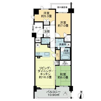 プラウド横濱ヒルトップの間取り