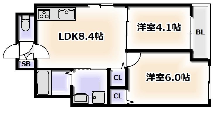 maison M＆Wの間取り