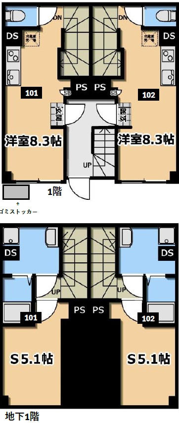KI-FLAT山吹町（ケイアイフラット山吹町）の間取り