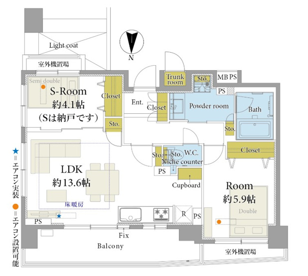 【間取り】 | クリオ新宿戸山壱番館