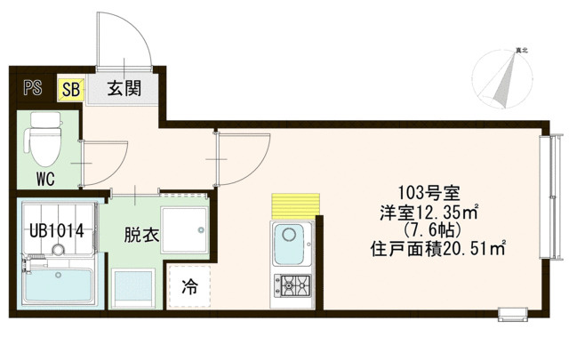 トレフェリクス東十条の間取り