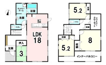 リーブルガーデン平群町吉新3期 全3棟 2号棟の画像