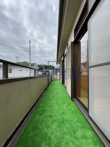 坂戸市清水町貸家のバルコニー