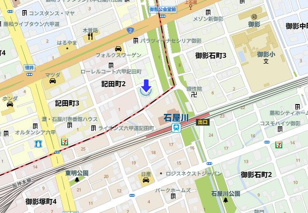 神戸市灘区記田町1丁目　中古戸建の地図