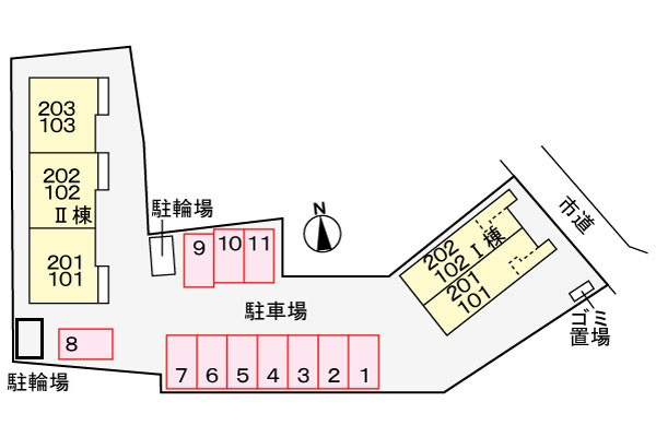 デーア　Ⅰの駐車場|駐車場