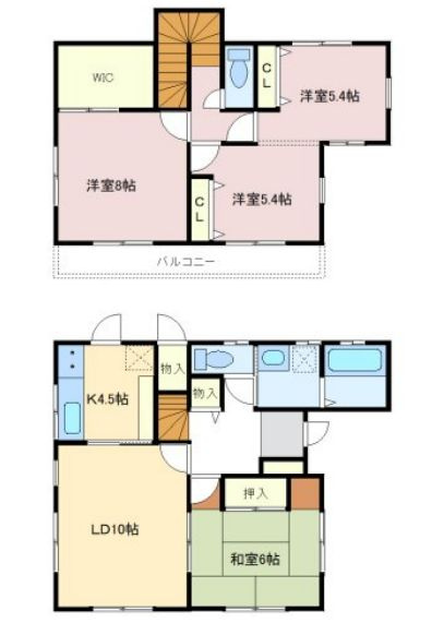 小山市雨ヶ谷新田の間取り