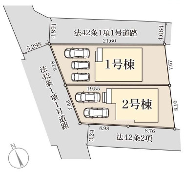 南城市玉城前川（全2棟）の区画図|区画図♪