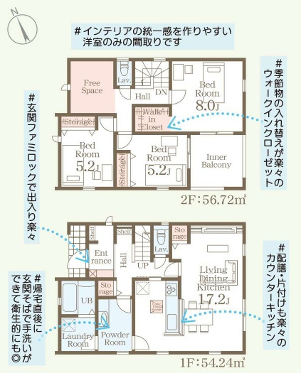 南城市玉城前川（全2棟）の間取り|1号棟　3280万円