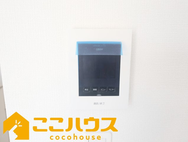浦添市沢岻1丁目443番　新築戸建て　全5棟　D号棟の防犯設備|録画機能付きTVインターホン