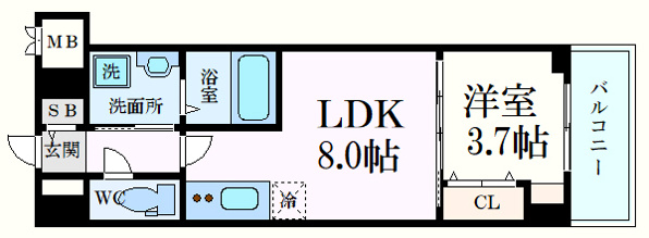 S-RESIDENCE広島駅enable