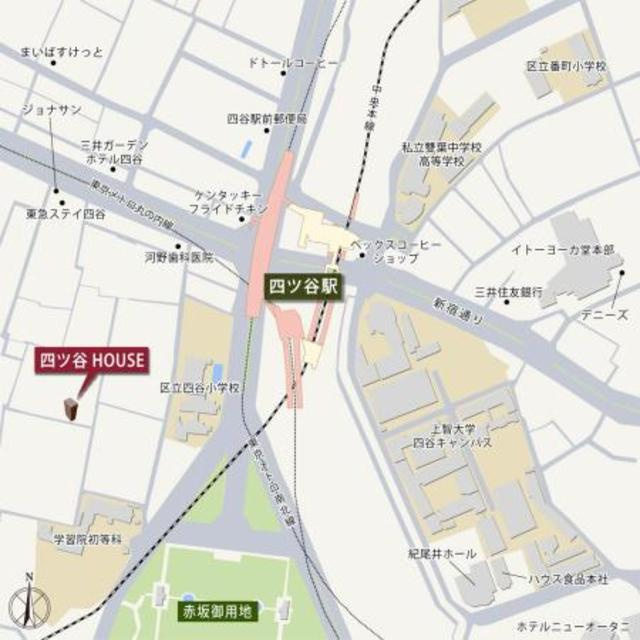 四ツ谷ＨＯＵＳＥの地図
