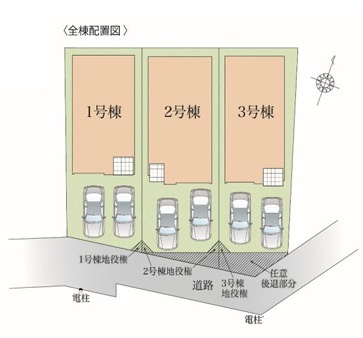 ◎茅ヶ崎市東海岸北5丁目　新築戸建　2号棟の区画図|区画図☆