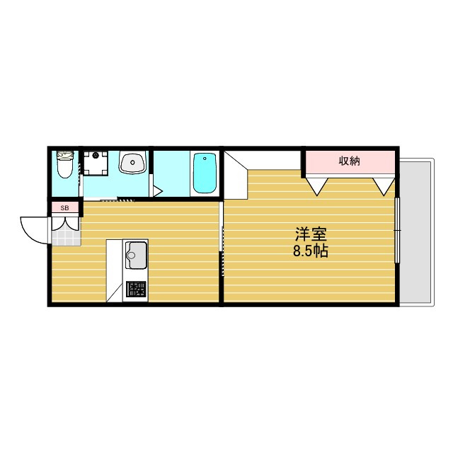プルメリア新大阪の間取り