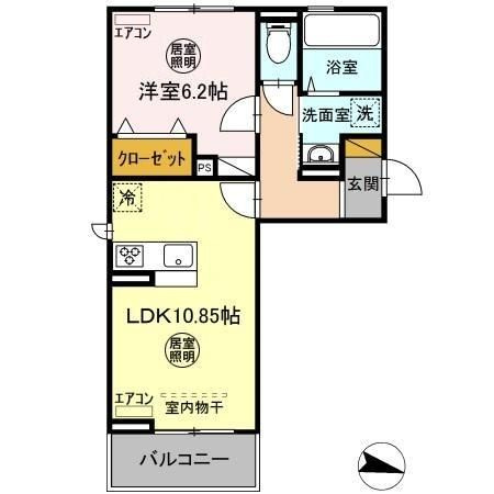 【間取り】 | D-room公津の杜A