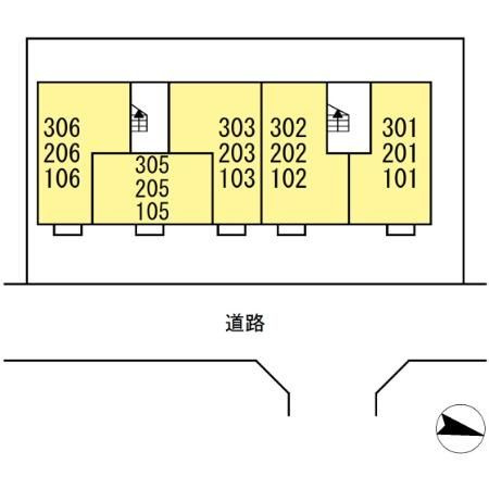 【区画図】 | D-room公津の杜A