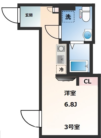 Novel Court 東日暮里の間取り