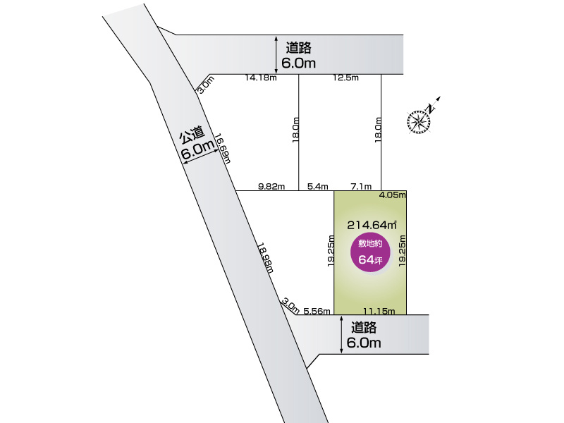 下妻市宗道（全4区画）3号棟