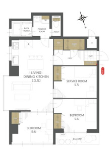 【間取り】ワコー徳丸マンション 
