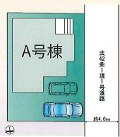 ２路線利用可、駅まで徒歩圏内の区画図|カースペース2台分