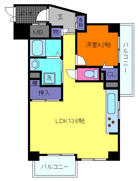 芦屋コンチェルトの間取り