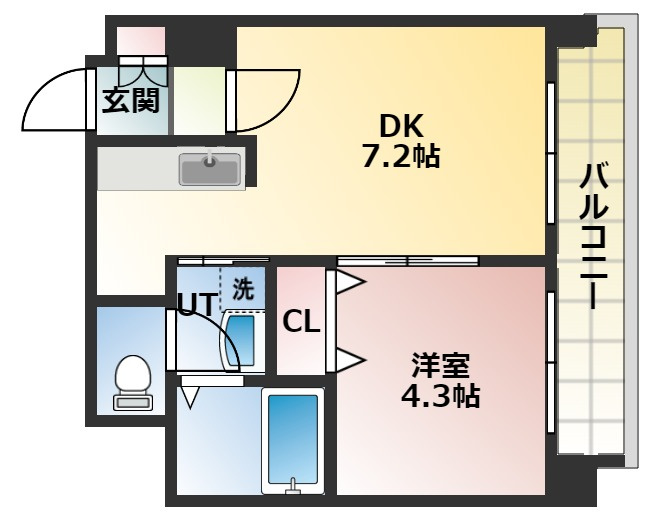 【間取り】 | フランセジュール北20条 | 間取りです。