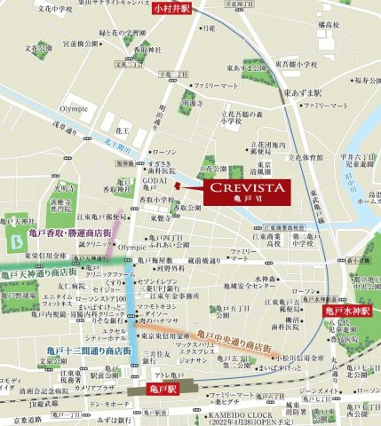 クレヴィスタ亀戸Ⅵの地図