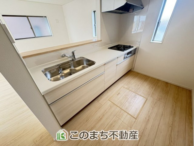 【キッチン】 | CRADLE GARDEN真岡市荒町　第13　1号棟 | 人気の対面式キッチン☆料理をしながらご家族とコミュニケーションが取れます♪