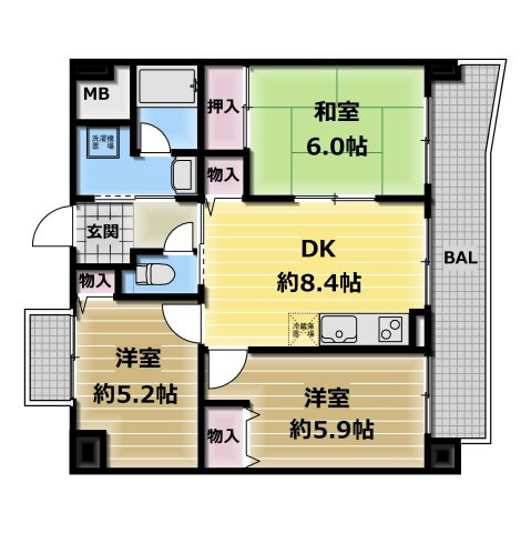 【間取り】 | シャリテ今里