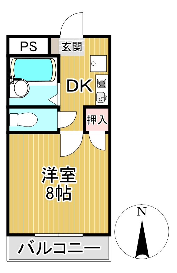 野中ハイツの間取り