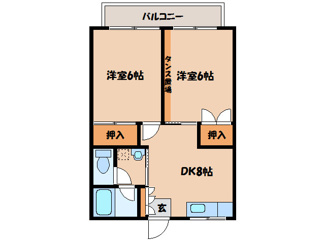 【間取り】 | 第二・第三サンハイツエゾウ | 第二サンハイツエゾウ