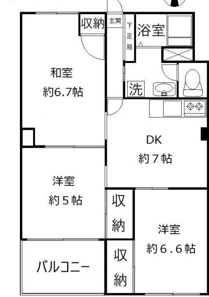 目白ビルの間取り