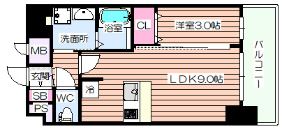 【間取り】 | プレサンス西九条シティベイ