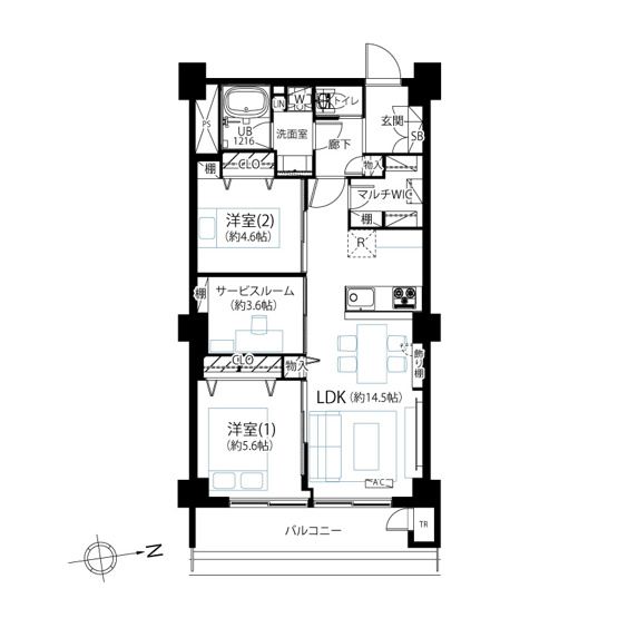 【間取り】 | マンション和泉苑