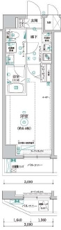 パティーナ住吉Duoの間取り