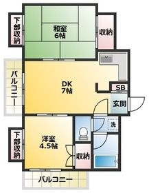 サンフィールドハイツの間取り