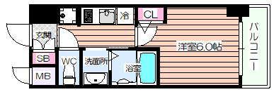 【間取り】 | エステムコート難波WEST-SIDEⅤアジュール