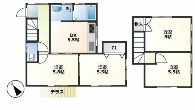 【間取り】 | 栗山戸建