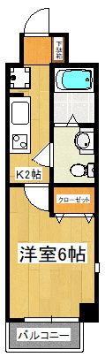 レジディア西船橋の間取り